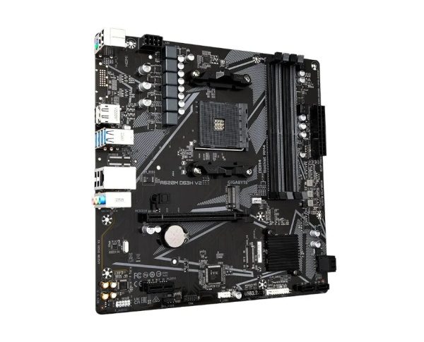 Мат.плата SocAM4 AMD A520 Gigabyte A520M DS3H V2 (mATX,4DDR4,M.2,PCI-E16,PCI-E,DP,HDMI,PC4733)