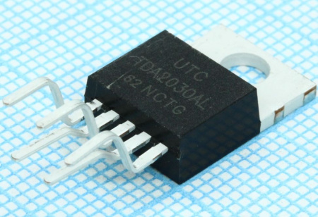 микросхема UTC2030A Yixing (аналог TDA2030AL), УМЗЧ, 18W, ±6…22V, TO220-5