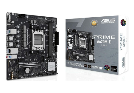 Мат.плата SocAM5 AMD A620 ASUS PRIME A620M-E-CSM (mATX,2DDR5,M.2,PCI-E16,2PCI-E,DP,HDMI,VGA,PC7200)