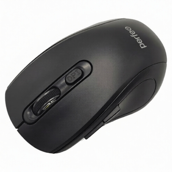 Мышь беспроводная Perfeo TALENT (B3418) оптическая, бесшумная, 6кн., 800-1600dpi, USB черная