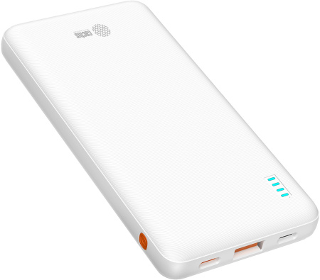 Аккумулятор внешний 10000_mAh Cactus CS-PBFSBA-10000 4.5A USB-A/2xUSB-C белый