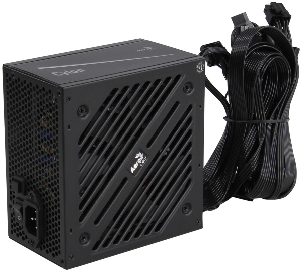 Блок питания 400Вт Aerocool Cylon 400 (APFC,120мм,1PCI-E,4SATA,80+,подсветка)
