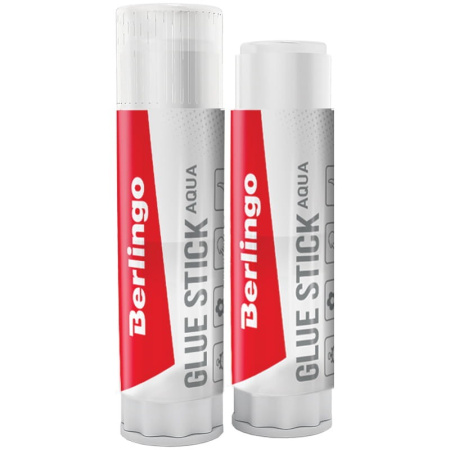 Клей-карандаш BERLINGO 15гр. "Aqua" прозрачный (FPp_15000)