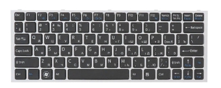 Клавиатура Sony VPC-YA VPC-YB p/n: A1803985A, 9Z.N5USW.20R, NSK-SC2SW, 148965731