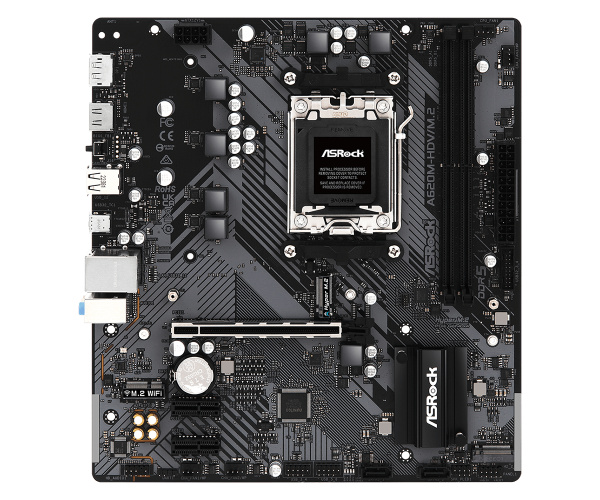 Мат.плата SocAM5 AMD A620 ASRock A620M-HDV/M.2 (mATX,2DDR5,2M.2,PCI-E16,2PCI-E,DP,HDMI,PC6400)