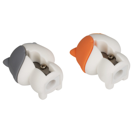 Точилка MESHU "Kitten" 1 отверстие, ассорти MS_54492