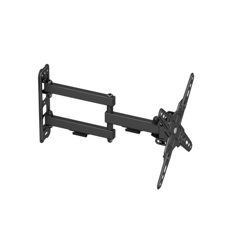 Кронштейн ITECHmount LCDN723 черный настенный,для тв,13-43",до 20кг,от стены 66-370мм,с функцией наклона ＋5°～-15°,поворота 90° вправо / 90° влево,вращ