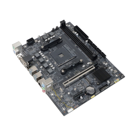 Мат.плата SocAM4 AMD B550 BaseTech B550M-K (mATX,2DDR4,M.2,PCI-E16,PCI-E,VGA,HDMI,DP,PC3200,M.2 под WiFi)