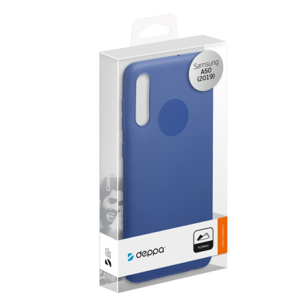 Накладка для Samsung Galaxy A50 Deppa Gel Color Case синяя (86658)