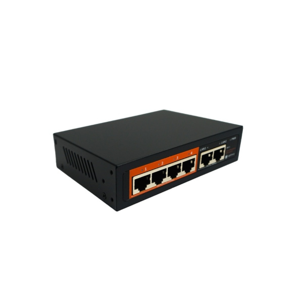Коммутатор Optimus U1IC-4F/2F 4 порта до 100 Мбит/с RJ-45, PoE+, 2 порта до 100 Мбит/с RJ-45, Uplink, PoE Стандарт - IEEE 802.3af/at, Контакты PoE 1/2