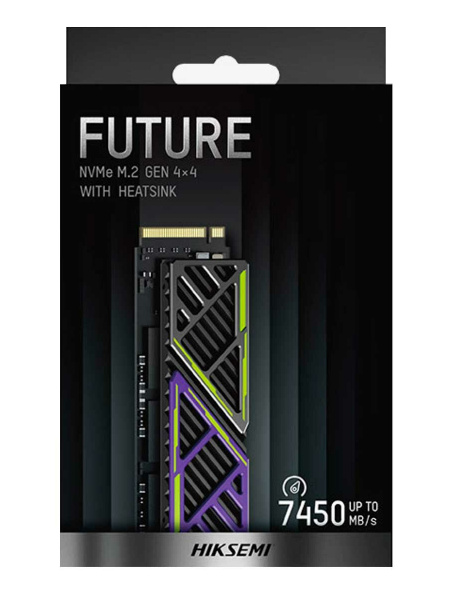 SSD-накопитель M.2 1Тб HIKSEMI (HIKVISION) FUTURE [HS-SSD-FUTUREX 1024G](3D TLC,NVMe,7450/6600 Мб/с,радиатор)