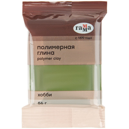 Глина полимерная Гамма "Хобби", оливковый, 56г (1645)