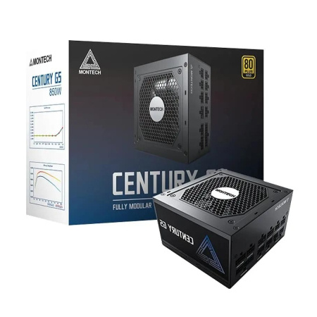Блок питания 850Вт Montech CENTURY G5 850W (ATX 3.0,APFC,120мм,4PCI-E+12VHPWR,10SATA,80+Gold,полностью модульный)[CENTURYG5850]