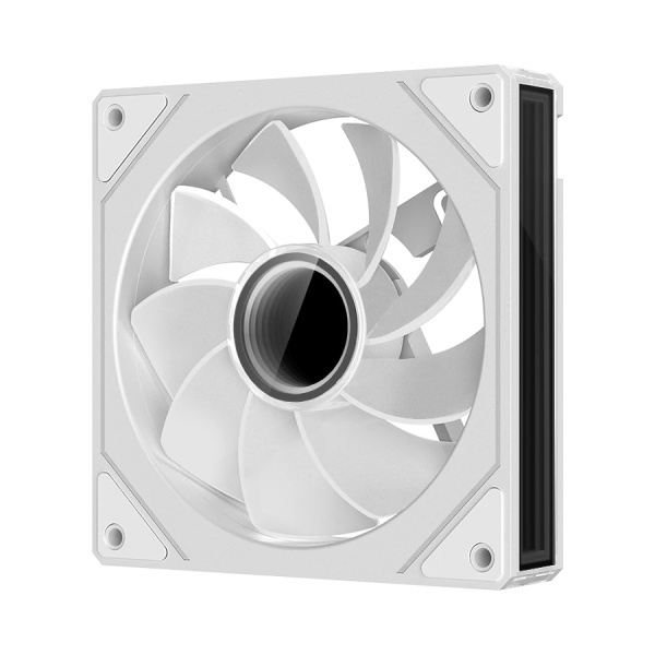 Кулер в корпус 120х120х25 XASTRA FM120W ARGB White Reverse (600-1500prm/4pin/PWM/3-pin 5V ARGB/53.6 CFM/25.8дБ/подшипник гидродинамический/ARGB)[FM120