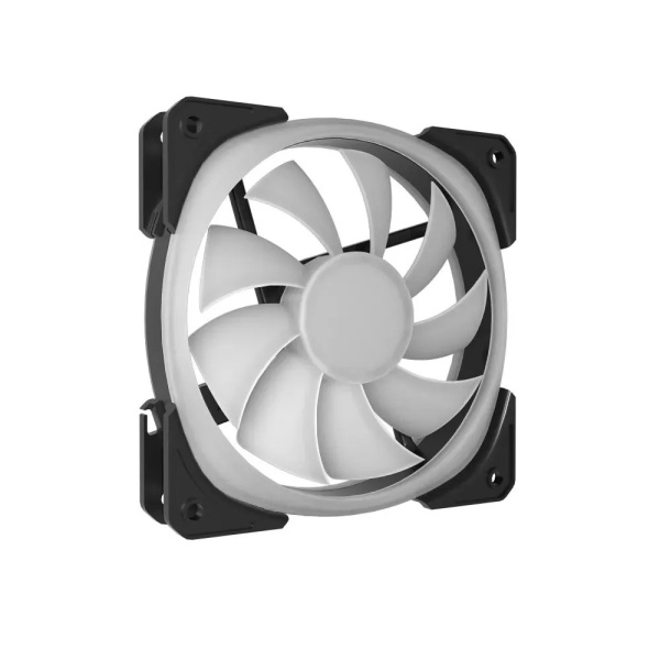 Кулер в корпус 120х120х25 Powercase (СM21-12 ARGB) Black (800-1500prm/4pin+ARGB Sync/подшипник гидравлический/ARGB)