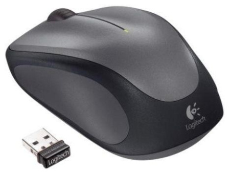 Мышь беспроводная Logitech M235 (910-002692/910-002201) оптическая, 1000dpi, до 10м, Black/Grey