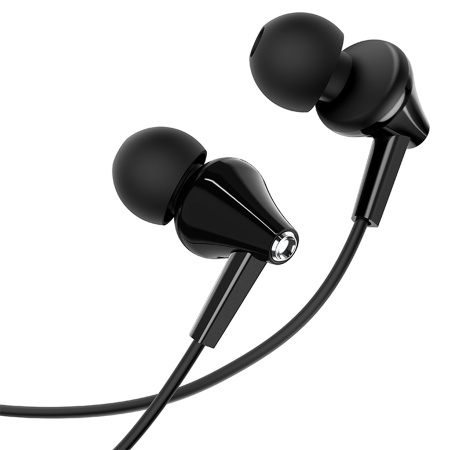 Гарнитура проводная BOROFONE BM49 вставные, кабель 1.2м, черный