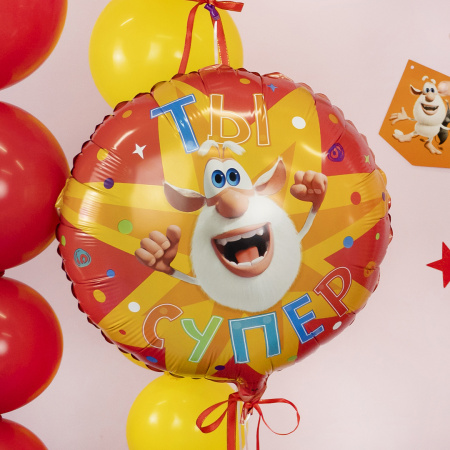 Шар воздушный "Буба. Ты супер!" 46 см. фольгир., (501912)