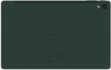 Планшет Digma Pro Pulse T606 (1.6) 8C RAM6Gb ROM128Gb 10.4" In-Cell 2000x1200 4G Android 14 темно-зеленый 13Mpix 5Mpix BT WiFi microSD 128Gb 7000mAh 500hrs