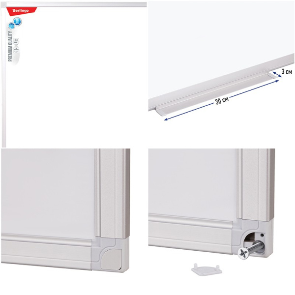 Доска магнитно-маркерная 90*120см. BERLINGO Premium (SDm_08030)