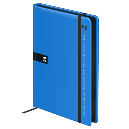 Ежедневник BG А6 176л. 2026г. "Monochrome. Ocean", синий DdА6_09623