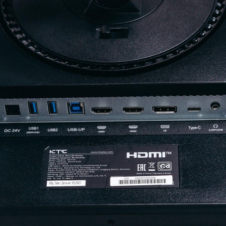 Монитор Bad Pack 27" KTC M27T20 Black (HVA, 2560x1440, HDMI+HDMI+DP+Type C 90W, USB 3.0 (1 in/2 out), 1 ms, 178°/178°, 350 cd/m, 4000:1, 165Hz, FreeSync/G-Sync, Pivot, HDR1000, MM)