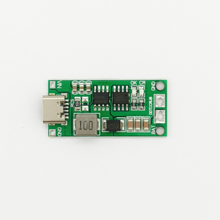 Модуль зарядки Li-ion 3S, Type-C DC 5V 2A - DC 12.6V, 0.74A