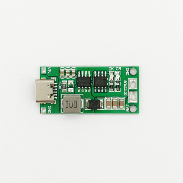 Модуль зарядки Li-ion 3S, Type-C DC 5V 2A - DC 12.6V, 0.74A