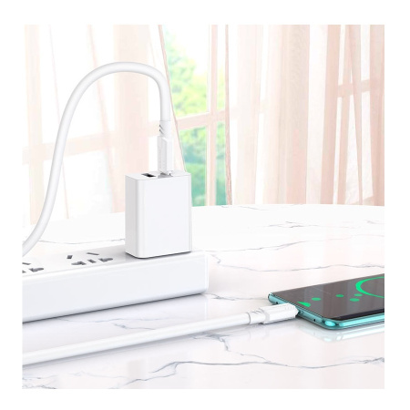 Кабель USB Type-C (m) - USB Type-C (m) BOROFONE BX81 1м ,60W, белый