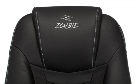 Кресло игровое Zombie 8 черный эко.кожа крестовина пластик