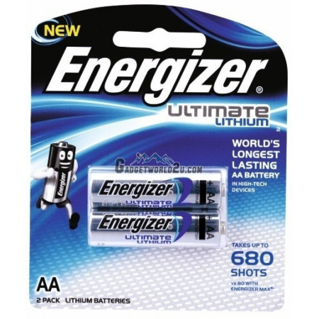 Батарейка AA(FR6) ENERGIZER Ultimate LITHIUM 2шт./1,5В. литиевая