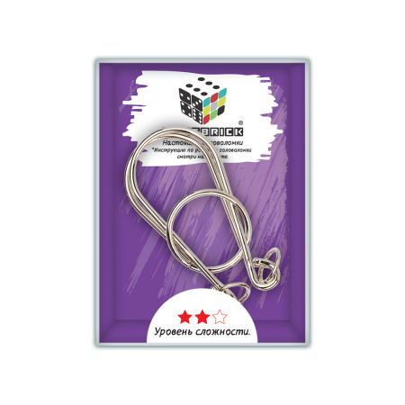 Головоломка металлическая  "DELFBRICK" DLM-27 1 шт "Лепестки" 5 элемент.