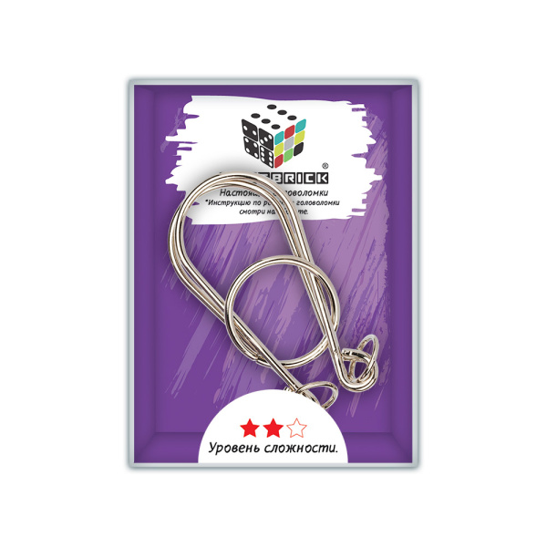 Головоломка металлическая  "DELFBRICK" DLM-27 1 шт "Лепестки" 5 элемент.