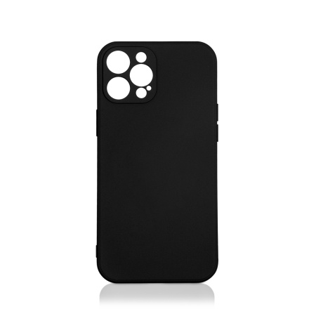 Чехол силиконовый с микрофиброй для iPhone 13 Pro DF iOriginal-11 (black)