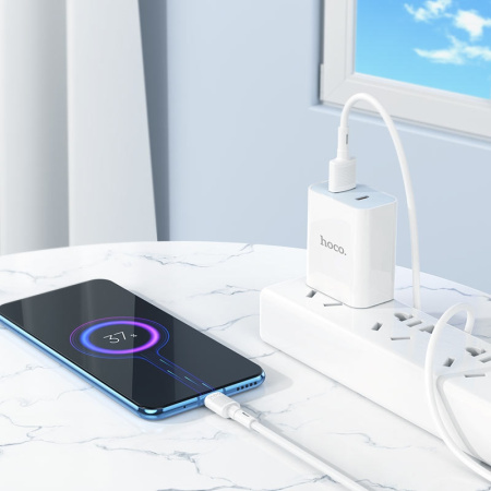Кабель MicroUSB(m) - USB(m) HOCO X83 1м белый