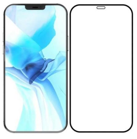 Защитное стекло для iPhone 12  Pro Max Full Glue Premium Krutoff (black)