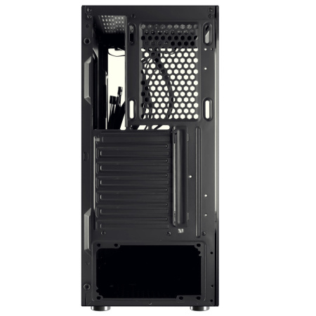 Корпус ATX Б_БП Ginzzu CL100 (USB3.0,Audio,черный,"стеклянный куб")
