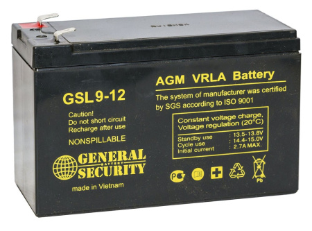 Аккумулятор GSL 9-12 (12V, 9Ah)
