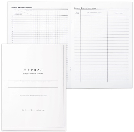 Журнал факультативных занятий А4 24л. 15855