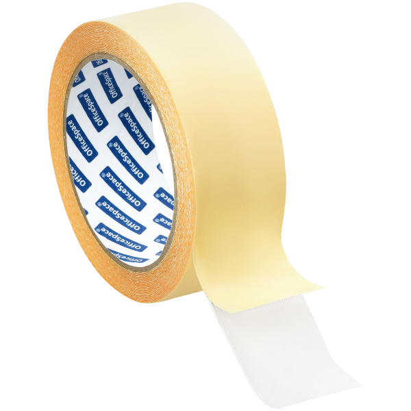 Клейкая лента двухсторонняя 38мм.*10м. ткан. основа OfficeSpace KLDt_55412