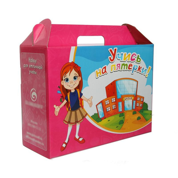 Упаковка картонная для школьного набора