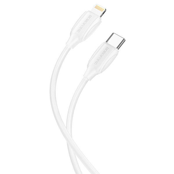 Кабель Lightning (m) - USB Type-C (m) BOROFONE BX19, 1м, 20W, белый