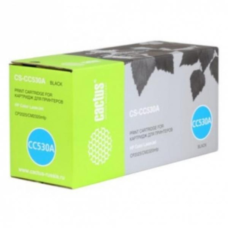 Картридж_лазерный Cactus CS-CC530A (CC530A) для HP Color LaserJet CP2025/CM2320mfp черный (3500 стр)
