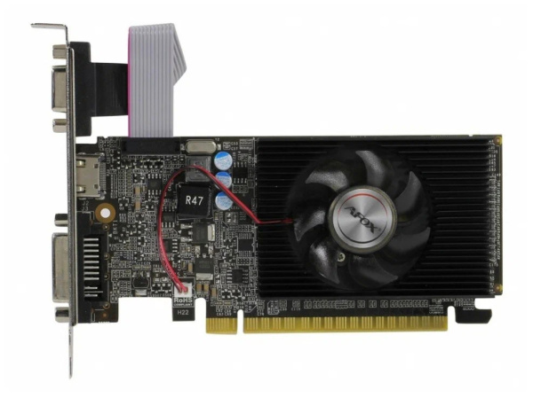 Видеокарта GeForce GT610 Afox 2Гб GDDR3,64bit,DVI,HDMI,VGA (AF610-2048D3L7-V6)