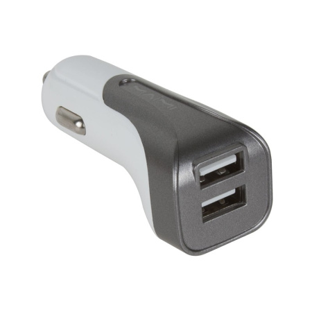 Автомобильное_З\У - USBx2 2.4A + кабель TypeC, MAIMI T20, белый