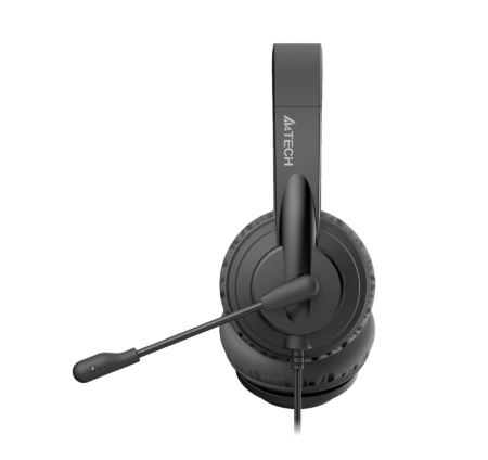 Гарнитура проводная A4Tech HS-10 полноразмерные, 32 Ом, 97дБ, кабель 2м, Черный