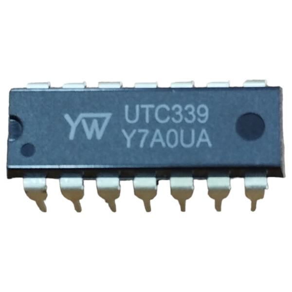 микросхема UTC339A (LM339N, К1401СА1), 4*компаратор, DIP14