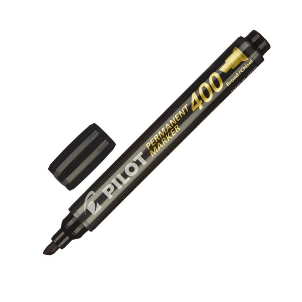 Маркер перманентный PILOT SCA-400-B 1-4мм., скошенный, черный (733553)