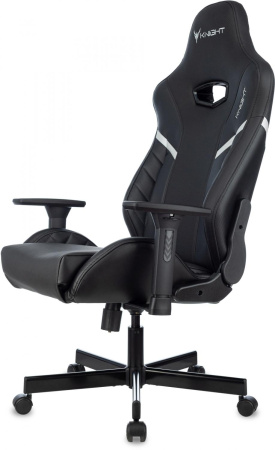 Кресло игровое Knight Thunder 5X черный экокожа крестов. металл