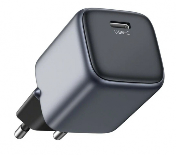 Зарядное_устройство - Type C UGREEN CD318 (90664) Nexode Mini 20W USB-C PD GaN Fast Charger серый